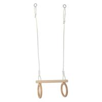 Small Foot - houten trapeze met gymnastiekringen, 100cm - thumbnail