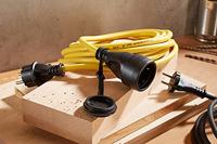 AS Schwabe 60350 Stroom Verlengkabel 16 A Geel 5.00 m AT-N07V3V3-F 3G 1,5 mm² - thumbnail