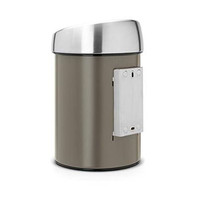 Brabantia touch bin wandafvalemmer 3 liter matt steel fingerprint proof