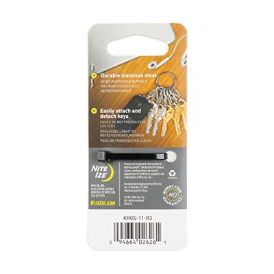 NITE Ize NI-KRGS-11-R3 KeyRing 6 S-Biner Sleutelring Zilver 1 stuk(s) NITE Ize NI-KRGS-11-R3 KeyRing 6 S-Biner Sleutelring Zilver 1 stuk(s)