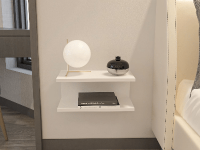 Zwevend nachtkastje RAMEN 45 cm wit Zwevend nachtkastje RAMEN 45 cm wit