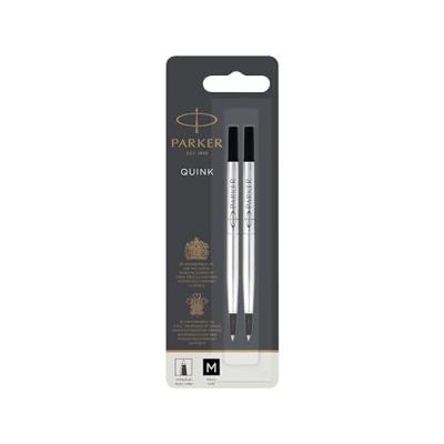 Parker Quink vulling voor roller zwart, blister met 2 stuks