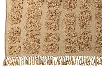 J-Line Plaid Sidney - polyester - beige - 192 x 123 cm J-Line Plaid Sidney - polyester - beige - 192 x 123 cm