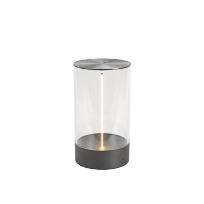 KonstSmide Oplaadbare lampEdison M antraciet - 7848-370