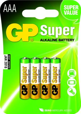 GP Super Alkaline potlood LR03 AAA 24A 3012410 GP Super Alkaline potlood LR03 AAA 24A 3012410