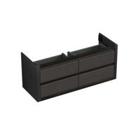 Onderkast Forzalaqua Gela 140x51x60 cm 4 Softclose Lades Eiken Black Oiled Forzalaqua - thumbnail