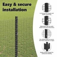 VidaXL Hek met paal grijs 1,5 x 25 m staal en pvc - thumbnail