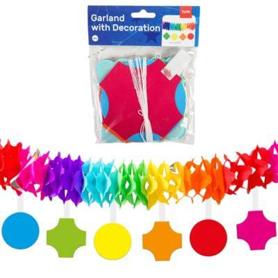 Folat slinger met onderhangers party 4 m | 24 stuks Folat slinger met onderhangers party 4 m | 24 stuks