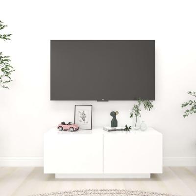 Tv-meubel 100x35x40 cm spaanplaat wit Tv-meubel 100x35x40 cm spaanplaat wit