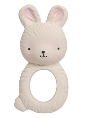 A Little Lovely Company bijtring Konijn junior 10 cm rubber beige A Little Lovely Company bijtring Konijn junior 10 cm rubber beige