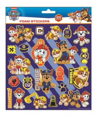 Nickelodeon Foamstickers Paw Patrol 24x20,5 Cm 22-delig Blauw