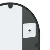 VidaXL Wandspiegel boog 30x60 cm ijzer zwart - thumbnail