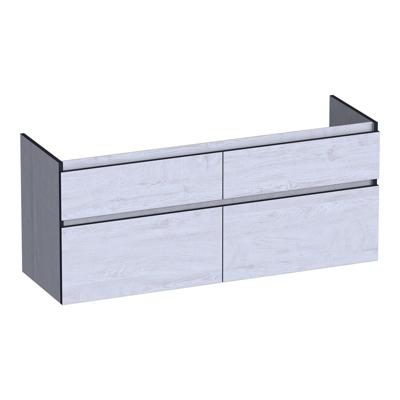 Brauer Delight Edge - Onderkast - 140 cm - met 4 Softclose Lades Greeploos en 2 Sifon Uitsparingen - Forest Seashell