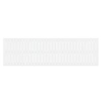 Wandhoofdbord 204x3x60 cm massief grenenhout wit - thumbnail