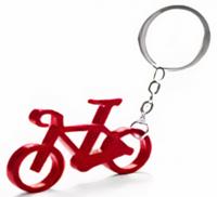 Sleutelhanger fiets, aluminium. sorti kleur - thumbnail