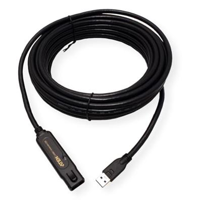ATEN UE3310 USB-kabel USB 4.0 RJ45 10.00 m Zwart Actief met signaalversterking