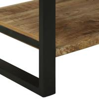 VidaXL Keukenrek bruin en zwart 80 x 40 x 160 cm massief mango hout - thumbnail