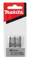 Makita Accessoires Schroefbit PH1/2/3x25mm - P-53366 - thumbnail