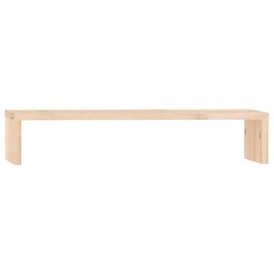 VidaXL Monitorstandaard 50x27x10 cm massief grenenhout