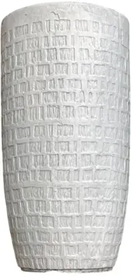 Terraliet Hoge ronde pot stockholm Ø33 wit