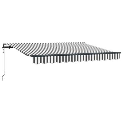 VidaXL Inklapbaar zonnescherm antraciet 350 x 200 cm stof