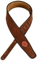 Levys Leathers MSS3-BRN lederen suède gitaarband, bruin - thumbnail