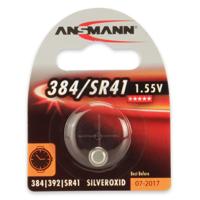 Ansmann Knoopcel 384 1.55 V 1 stuk(s) 25.2 mAh Zilveroxide Silberoxid Knopfzelle SR41 / SR736 / 384 / 392 - thumbnail