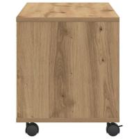 vidaXL Modern Artisan Oak Entertainment Centre Met Ingebouwde Schappen en Soepele Mobiliteit Wielen voor de Woonkamer | Stijlvol TV-meubel Buffettafel Meubels Houten Eenheid Designer - thumbnail