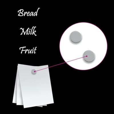 Magneetbord voor aan de wand 40x30 cm gehard glas zwart