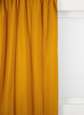 HEMA Kant en klaar gordijn met plooiband 140x270 (okergeel)