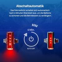 FISCHER FAHRRAD PLUS 110 + TWIN STOP Fietsverlichtingsset LED Zwart - thumbnail