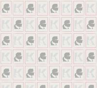 AS Creation Karl Lagerfeld Wit behang | 378421 - thumbnail