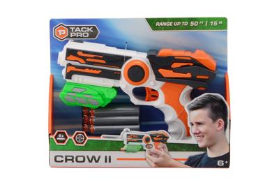 Bongers Speelgoed Tack pro crow ii met 6 darts 23 cm