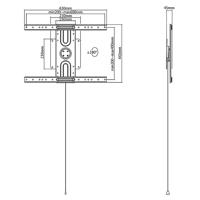 My Wall HP 16-3 AL TV-beugel 94,0 cm (37) - 203,2 cm (80) Draaibaar - thumbnail