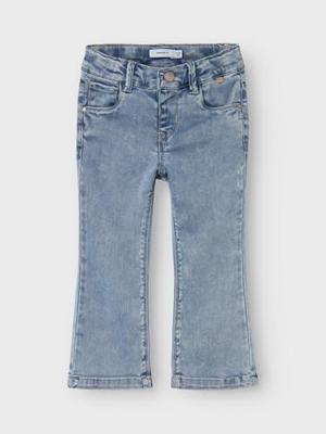 NAME IT bootcut jeans voor meisjes van Lyocell gebleekt denim