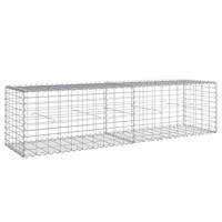 Schanskorf 200x50x50 cm gegalvaniseerd ijzer zilverkleurig - thumbnail