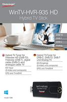TV-stick Hauppauge WinTV-HVR-935HD Opnamefunctie, Met DVB-T antenne, Met afstandsbediening Aantal tuners: 1 - thumbnail
