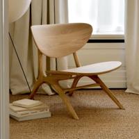 Ethnicraft Fauteuil 'Eye' Geolied Eikenhout, kleur Naturel - thumbnail