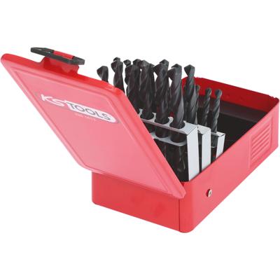 KS Tools 3301613 HSS-R Metaal-spiraalboorset 1 mm, 1.5 mm, 2 mm, 2.5 mm, 3 mm, 3.5 mm, 4 mm, 4.5 mm, 5 mm, 5.5 mm, 6 mm, 6.5 mm, 7 mm, 7.5 mm, 8 mm, 8.5 mm, 9