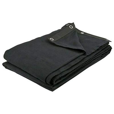 Showtec Dekomolton Backdrop zwart 3m x 3m 160gr/m²