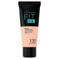 Maybelline Fit Me Matte + Poreless Foundation - 130 Buff Beige - Medium Dekkende Foundation met Matte Finish voor de Normale tot Vette Huid - 30 ml - thumbnail