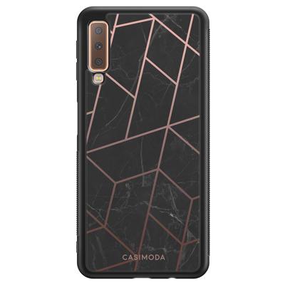 Samsung Galaxy A7 2018 hoesje - Marble grid