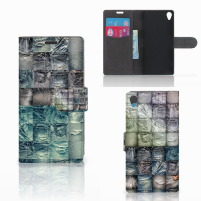 Wallet Case met Pasjes Sony Xperia Z3 Spijkerbroeken