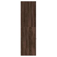 Apothekerskast 30x41x144,5 cm bewerkt hout bruin eikenkleurig - thumbnail