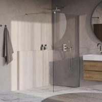 Brauer Oblivion - Inloopdouche - Helder Glas - 120 x 200 cm - incl. Glascoating - Chroom - thumbnail