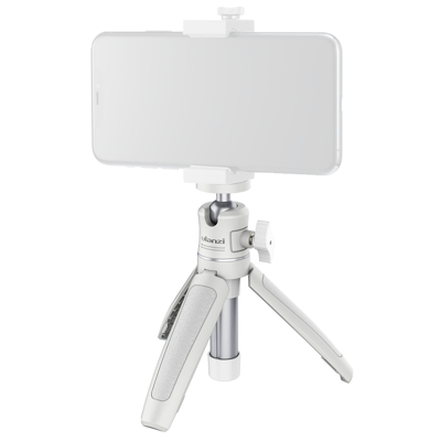 Ulanzi MT-08 vlog-statief, handgreep & selfie stick - Wit