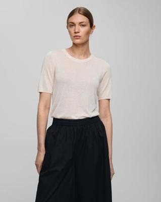 Msch Copenhagen Mschrini Kobra 2 4 Pullover Trui Korte Mouw Sand Melange