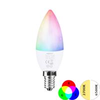 Slimme LED E14 Kaarslamp 4W - MiBoxer - RGB+CCT - Wifi Controlled - thumbnail