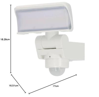 Brennenstuhl LED-spot | WS 2050 WP | met bewegingsmelder | 1680lm | IP44 | wit 1178080210 Brennenstuhl LED-spot | WS 2050 WP | met bewegingsmelder | 1680lm | IP44 | wit 1178080210