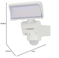 Brennenstuhl WS 2050 WP 1178080210 LED-wandlamp met bewegingsmelder Energielabel: F (A - G) LED 20 W Wit - thumbnail